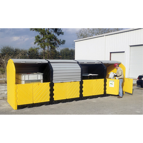 P16 Plus Ultra-Hard Top Spill Pallets&reg; without Drain, 250" L x 79" W x 62" H, 9000 lbs. Load Capacity Sécurité Médic