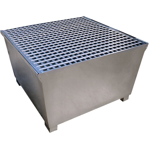 Steel Ultra-IBC Spill Pallet&reg;, 370 US gal. Spill Capacity, 57.6" x 34.7" x 56.9" Sécurité Médic