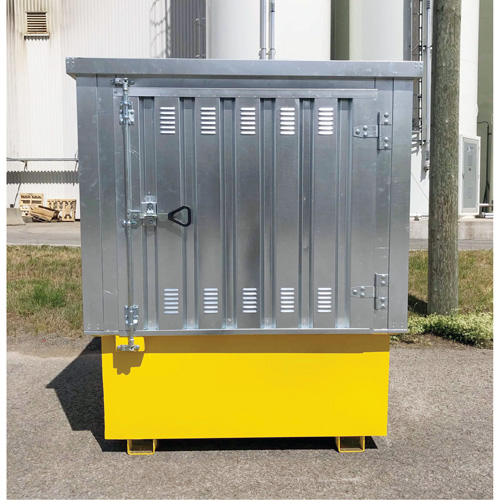 Steel Ultra-IBC Hard Top, 71.1" L x 83.1" W x 66.3" H, 5640 lbs. Load Capacity Sécurité Médic