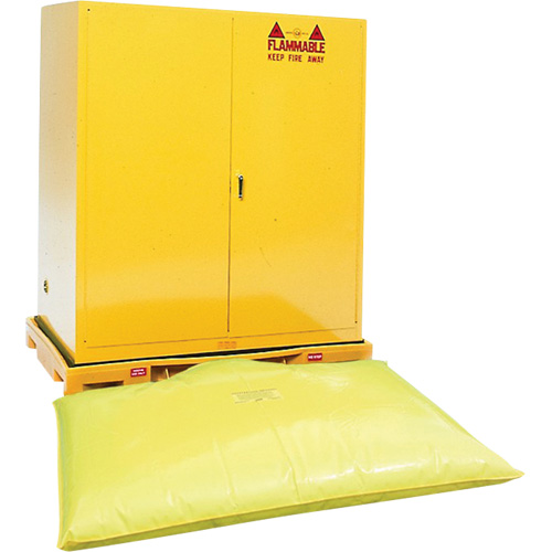 Double Drum Ultra-Safety Cabinet Bladder System, 63" lo x 38,5" la x 6,3" h, Capacit&eacute; de charge 3000 lb Sécurité Médic