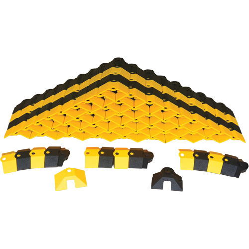Bulk Box Ultra-Sidewinder Cable Protection System – 24 pieds, 288" x 9,8" x 1,4", 2000 lb (1 tonne) Sécurité Médic