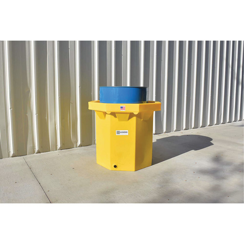 Flat-Bottom Ultra-Spill Collector&reg;, 66 US gal., Mobile Sécurité Médic