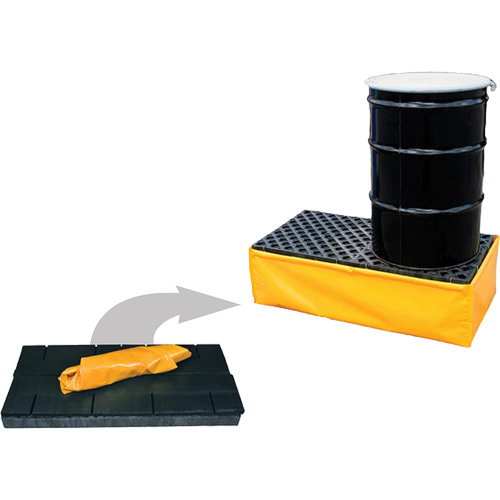 2-Drum Flexible Ultra-Spill Pallet&reg;, 66 US gal. Spill Capacity, 48" x 24" x 14" Sécurité Médic