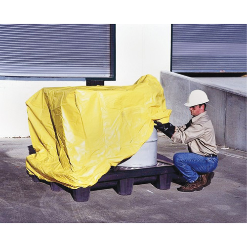 4-Drum Spill Pallet Pullover Cover Sécurité Médic