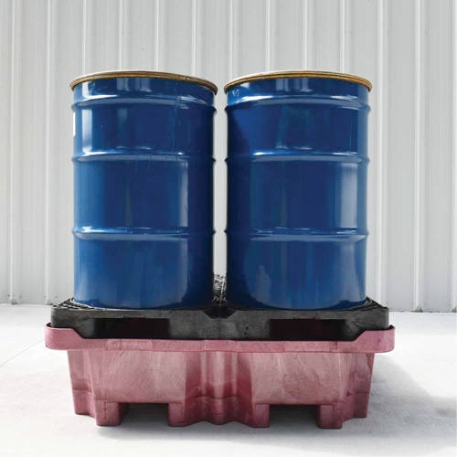 Palette de d&eacute;versement Ultra-Spill King, 4 barils, Capacit&eacute; de d&eacute;versement 85 gal. US, 51" x 51" x 17,5" Sécurité Médic