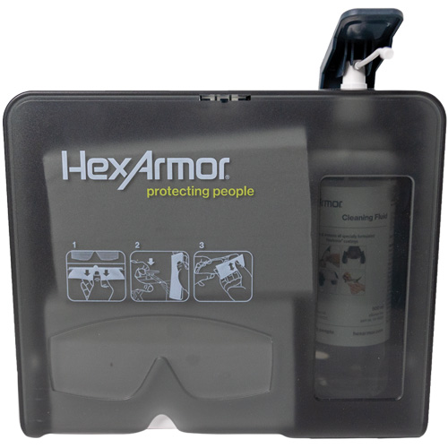 Wall Mounted Eyewear Cleaning Station, Metal, 11.8" L x 10.4" H Sécurité Médic