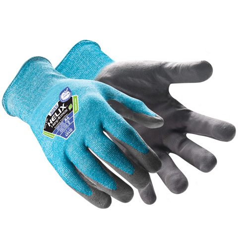 Helix&reg; 3055 Bamboo TwinFlex&reg; Cut-Resistant Gloves, Size 5/2X-Small, 18 Gauge, Nitrile Coated, HPPE/Polyamide Shell, ASTM ANSI Level A4 Sécurité Médic