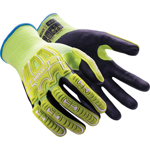 Helix&reg; 3062IMP Impact Gloves, 6/X-Small, Foam Nitrile Palm, Elastic/Knit Wrist Cuff Sécurité Médic