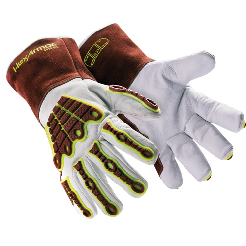 HeatArmor&reg; 5055 Welding Gloves, Grain Goatskin, Size Small/7 Sécurité Médic