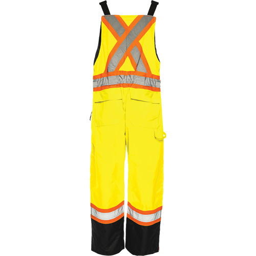 Salopette de s&eacute;curit&eacute; dhiver TO1, Polyester, Petit, Noir/Jaune lime haute visibilit&eacute; Sécurité Médic