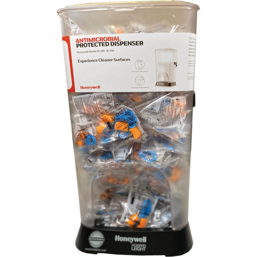 HL400 AM Corded Earplug Dispenser with FF-30 Earplugs Canister Sécurité Médic