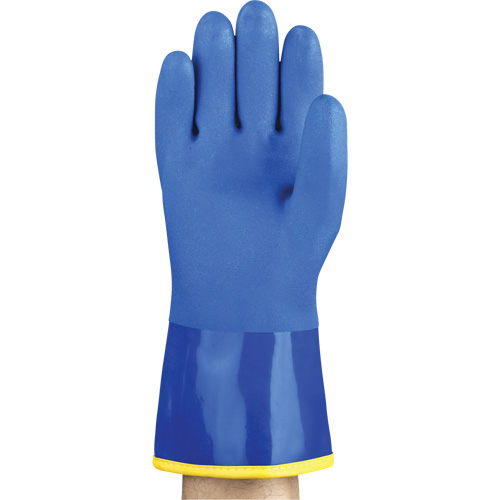 AlphaTec&reg; 23-202 PVC Gloves, Size 8, 11.8" L, Cotton, Fleece Inner Lining Sécurité Médic