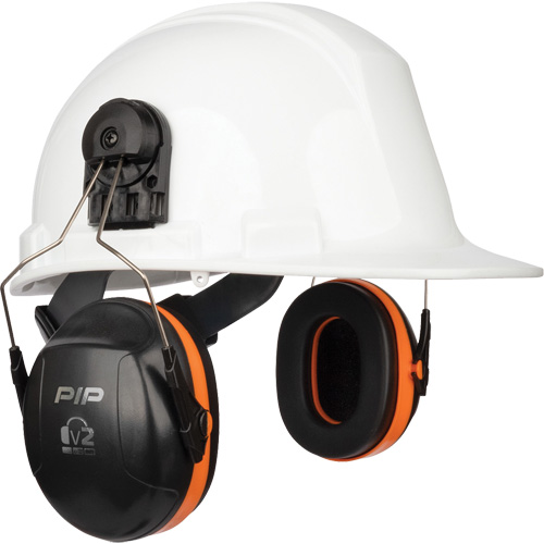 Dynamic V2 Passive Ear Muffs, Cap Mount, 24 NRR dB Sécurité Médic