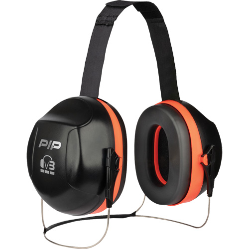 Dynamic V3 Passive Ear Muffs, Neckband, 27 NRR dB Sécurité Médic