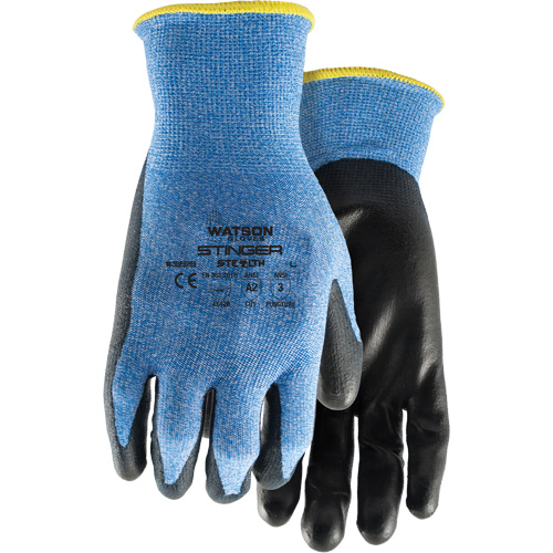 Gants anticoupures 359 Stealth Stinger, Taille T-petit, Calibre 15, Rev&ecirc;tement Polyur&eacute;thane, Enveloppe en Fibre de verre/Nylon/Spandex, ASTM ANSI niveau A2/EN 388 niveau B Sécurité Médic