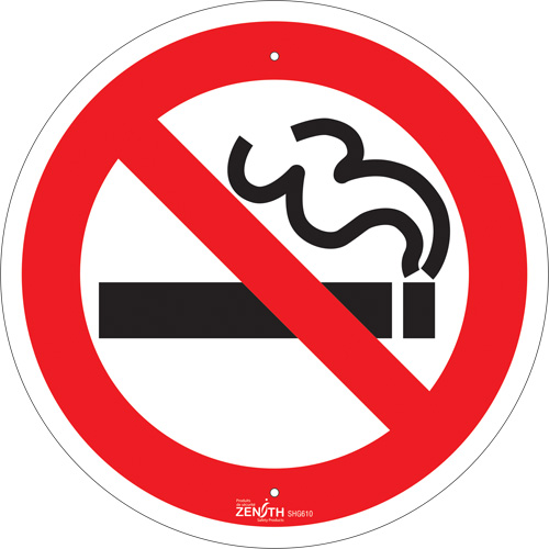 No Smoking CSA Standard Safety Sign, 12" x 12", Aluminum, Pictogram Sécurité Médic