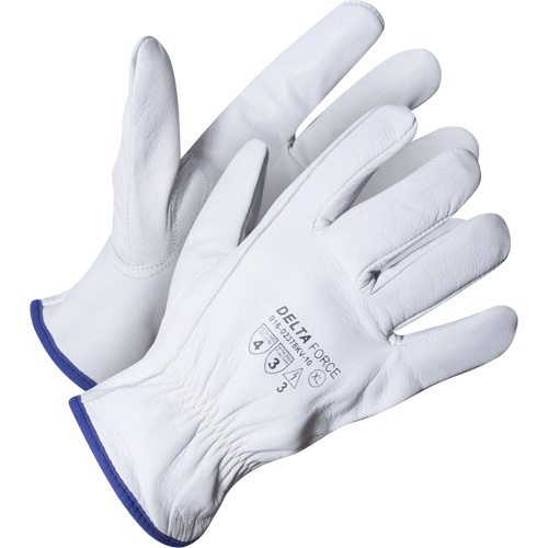 Delta Force Driver's Glove, 9/Large, Grain Goatskin Palm, Kevlar&reg; Inner Lining Sécurité Médic