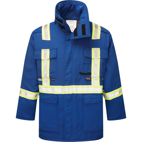 Westex&reg; DH Antistatic 6.5 oz. Flame Resistant Insulated Parka, Medium, Royal Blue Sécurité Médic