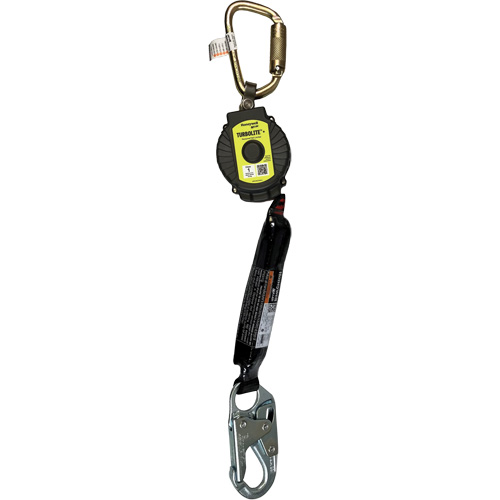 Miller TurboLite+ Personal Fall Limiter, 11', Web, Stationary Sécurité Médic