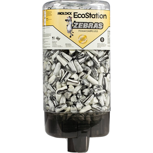EcoStation&reg; Earplug Dispenser with Zebras Earplugs Sécurité Médic