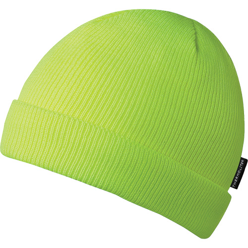 5567A Tuque, Doublure en Acrylique, Taille unique, Jaune lime haute visibilit&eacute; Sécurité Médic