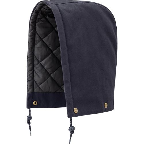 538 Capuchon pour parka, blouson aviateur ou combinaison de s&eacute;curit&eacute; matelass&eacute;e, Bleu marin, Coton Sécurité Médic
