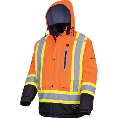 5407 Manteau de s&eacute;curit&eacute; imperm&eacute;able, isol&eacute;e et chauff&eacute;e, Hommes, Petit, Orange haute visibilit&eacute; Sécurité Médic