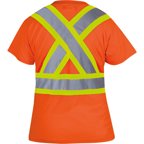 6948 T-shirt de s&eacute;curit&eacute; en il-de-perdrix pour femme, Polyester, T-petit, Orange haute visibilit&eacute; Sécurité Médic