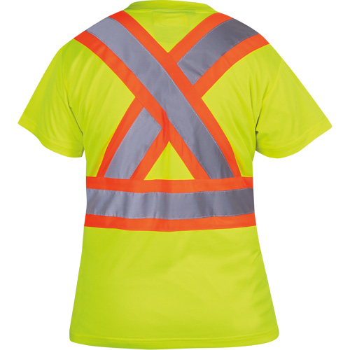 6949 T-shirt de s&eacute;curit&eacute; en il-de-perdrix pour femme, Polyester, T-petit, Jaune lime haute visibilit&eacute; Sécurité Médic