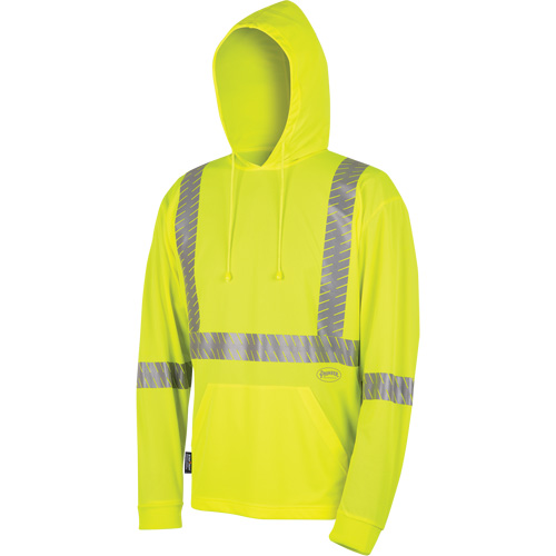 6965 Chandail &agrave; capuchon de s&eacute;curit&eacute; en il-de-perdrix, Petit, Jaune lime haute visibilit&eacute; Sécurité Médic