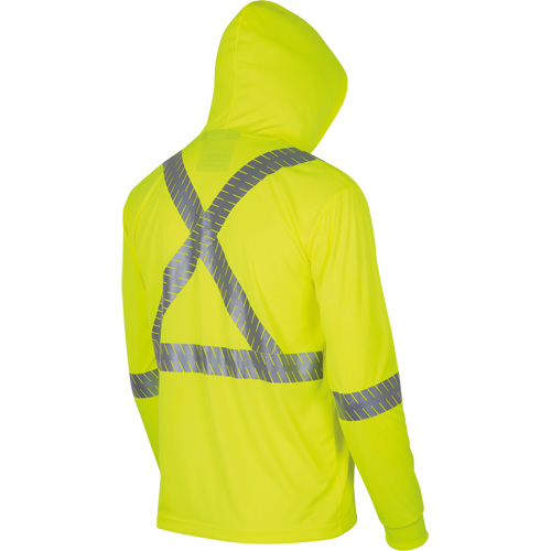 6965 Chandail &agrave; capuchon de s&eacute;curit&eacute; en il-de-perdrix, Petit, Jaune lime haute visibilit&eacute; Sécurité Médic