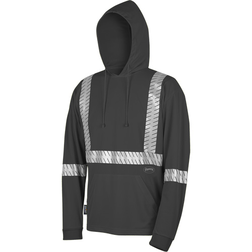 6966 Bird's-Eye Safety Hoodie, Small, Black Sécurité Médic