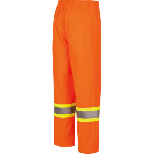 5627W Pantalon &agrave; bavette imperm&eacute;able pour femmes, Polyester/Polyur&eacute;thane, T-petit, Orange haute visibilit&eacute; Sécurité Médic