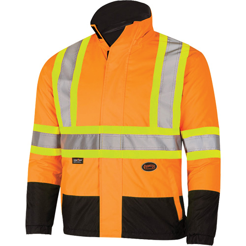 5770 Manteau de s&eacute;curit&eacute; imperm&eacute;able r&eacute;versible, Polyester/Polyur&eacute;thane, Orange haute visibilit&eacute;, Petit Sécurité Médic