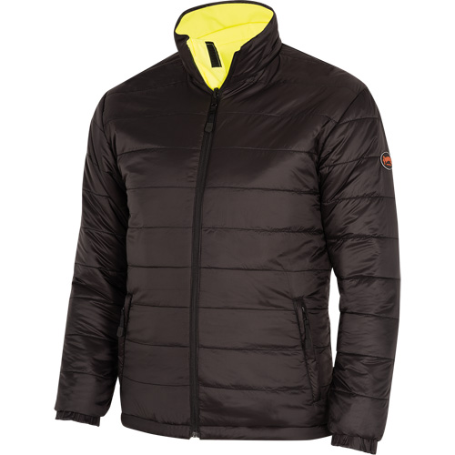 5771 Manteau de s&eacute;curit&eacute; imperm&eacute;able r&eacute;versible, Polyester/Polyur&eacute;thane, Jaune lime haute visibilit&eacute;, Petit Sécurité Médic