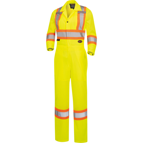 5999AW Combinaison de s&eacute;curit&eacute; routi&egrave;re haute visibilit&eacute; pour femmes, T-petit, Jaune lime haute visibilit&eacute; Sécurité Médic
