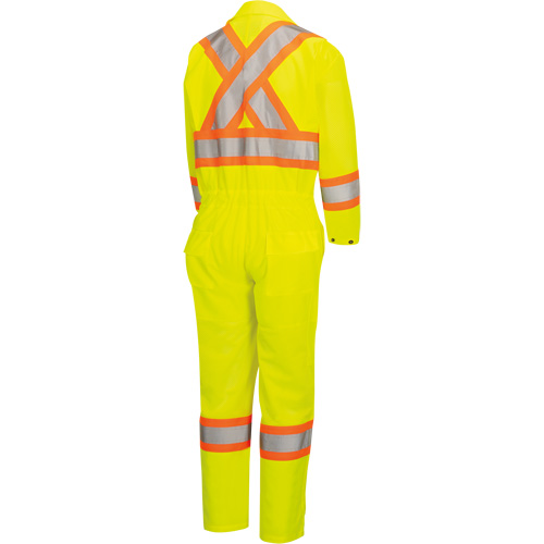 5999AW Combinaison de s&eacute;curit&eacute; routi&egrave;re haute visibilit&eacute; pour femmes, T-petit, Jaune lime haute visibilit&eacute; Sécurité Médic