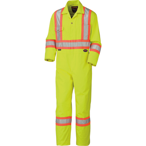 5512T High-Visibility Coveralls, 40 (Tall), High Visibility Lime-Yellow Sécurité Médic