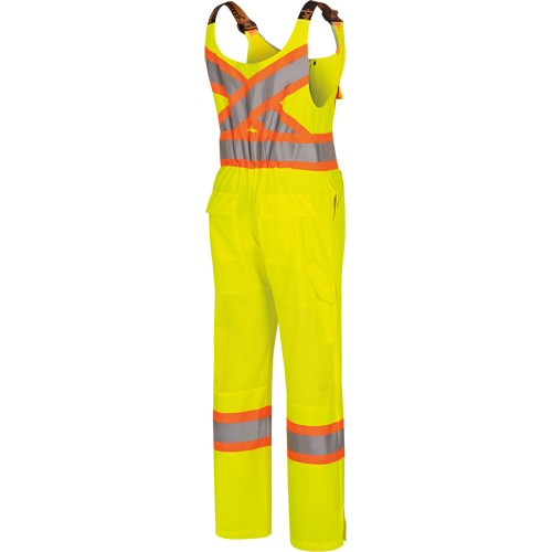 6000W Women's High-Visibility Traffic Safety Overalls, Polyester, X-Small, High Visibility Lime-Yellow Sécurité Médic