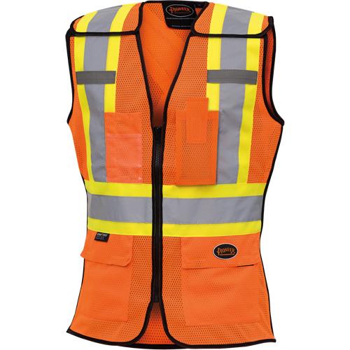 486 Veste de s&eacute;curit&eacute; d&eacute;tachable haute visibilit&eacute;, Orange haute visibilit&eacute;, T-petit, Polyester Sécurité Médic