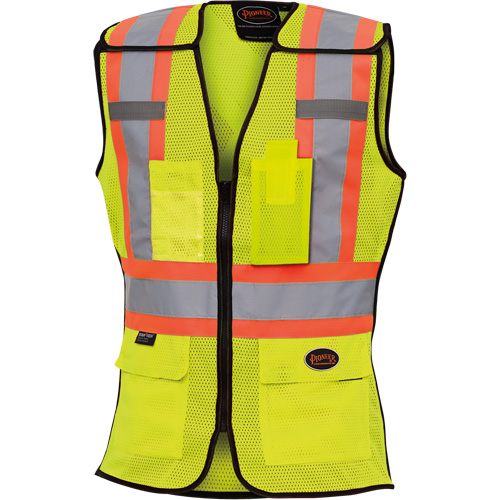 489 Veste de s&eacute;curit&eacute; d&eacute;tachable haute visibilit&eacute;, Jaune lime haute visibilit&eacute;, T-petit, Polyester Sécurité Médic