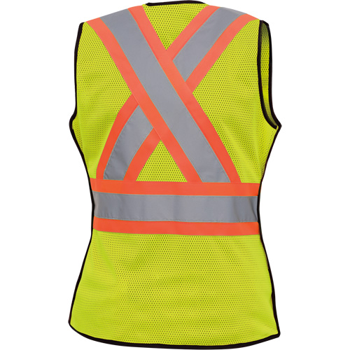 489 Veste de s&eacute;curit&eacute; d&eacute;tachable haute visibilit&eacute;, Jaune lime haute visibilit&eacute;, T-petit, Polyester Sécurité Médic