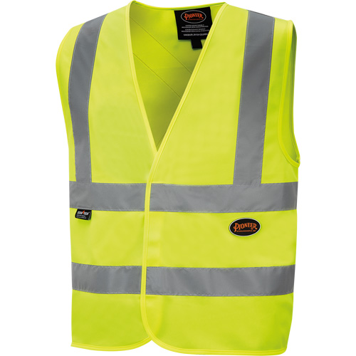 6886 High-Visibility Tricot Safety Vest, High Visibility Lime-Yellow, Small, Polyester Sécurité Médic