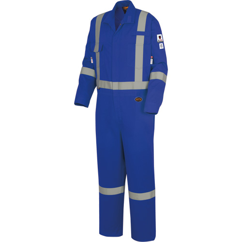 7709AT "The Rock" FR-Tech&reg; High Visibility FR/Arc Rated Coveralls, Size 40 (Tall), Royal Blue, 10 cal/cm² Sécurité Médic