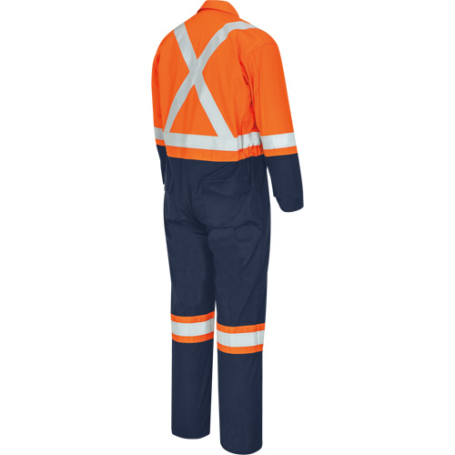7702BBT FR-Tech&reg; 2-Tone Safety Coverall, Size 40 (Tall), Navy Blue/Orange, 10 cal/cm² Sécurité Médic