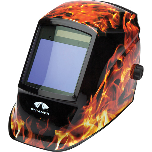 Leadhead&reg; Auto Darkening Welding Helmet, 3.8" L x 3.4" W View Area, 9 - 13 Shade Range Sécurité Médic