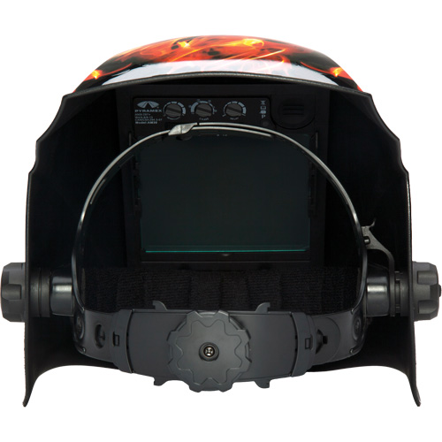 Leadhead&reg; Auto Darkening Welding Helmet, 3.8" L x 3.4" W View Area, 9 - 13 Shade Range Sécurité Médic