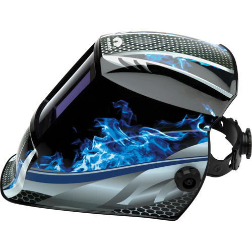 Leadhead&reg; Auto Darkening Welding Helmet, 3.8" L x 3.4" W View Area, 9 - 13 Shade Range Sécurité Médic