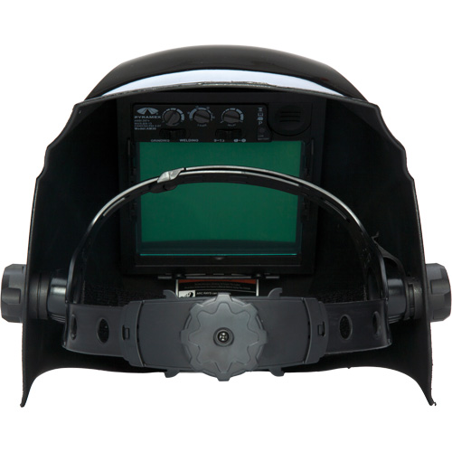 Leadhead&reg; Auto Darkening Welding Helmet, 3.8" L x 3.4" W View Area, 9 - 13 Shade Range, Black Sécurité Médic