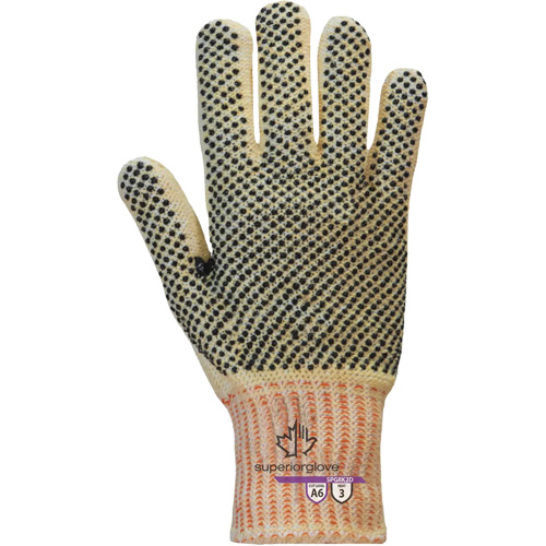 Contender SPGRK2D Cut Resistant Gloves, Size Small, 7 Gauge, PVC Coated, Kevlar&reg;/Engineered Yarn Shell, ASTM ANSI Level A6 Sécurité Médic